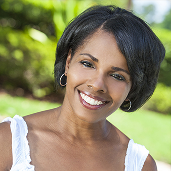 Woman with healthy teeth and gums