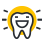 Tooth with smile icon