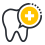 Tooth with emergency cross icon