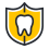 Tooth on shield icon