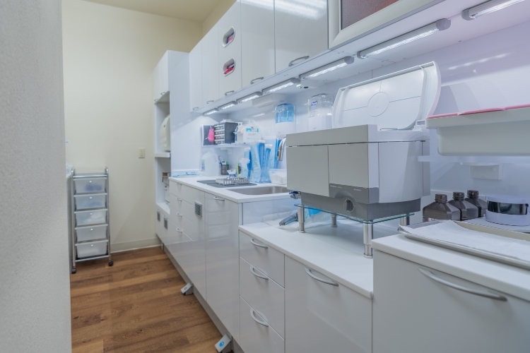 Keurig coffee pods in waiting area