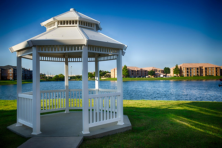 Gazebo outside of dental office