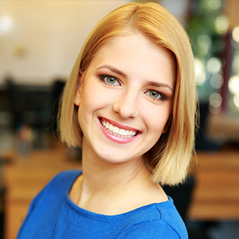 Woman with beautiful smile